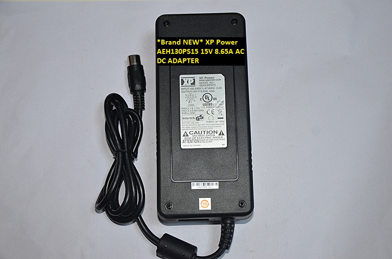 *Brand NEW* XP Power 15V 8.65A AC100-240V AEH130PS15 AC DC ADAPTER 8 pin